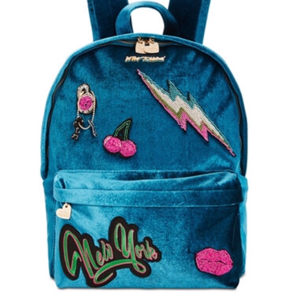 COPY - Blue velvet book bag 🌺💕🦋